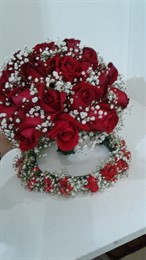 Bouquet de Noiva Rosas Vermelhas 